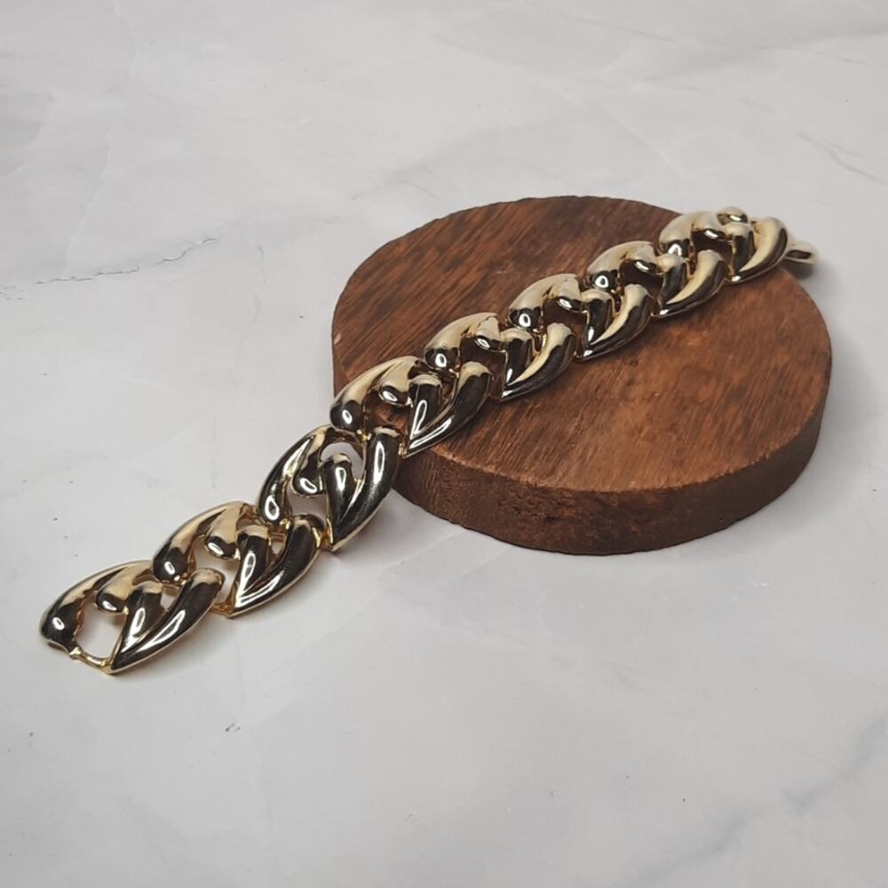 Chunky Gold Tone Link Bracelet
